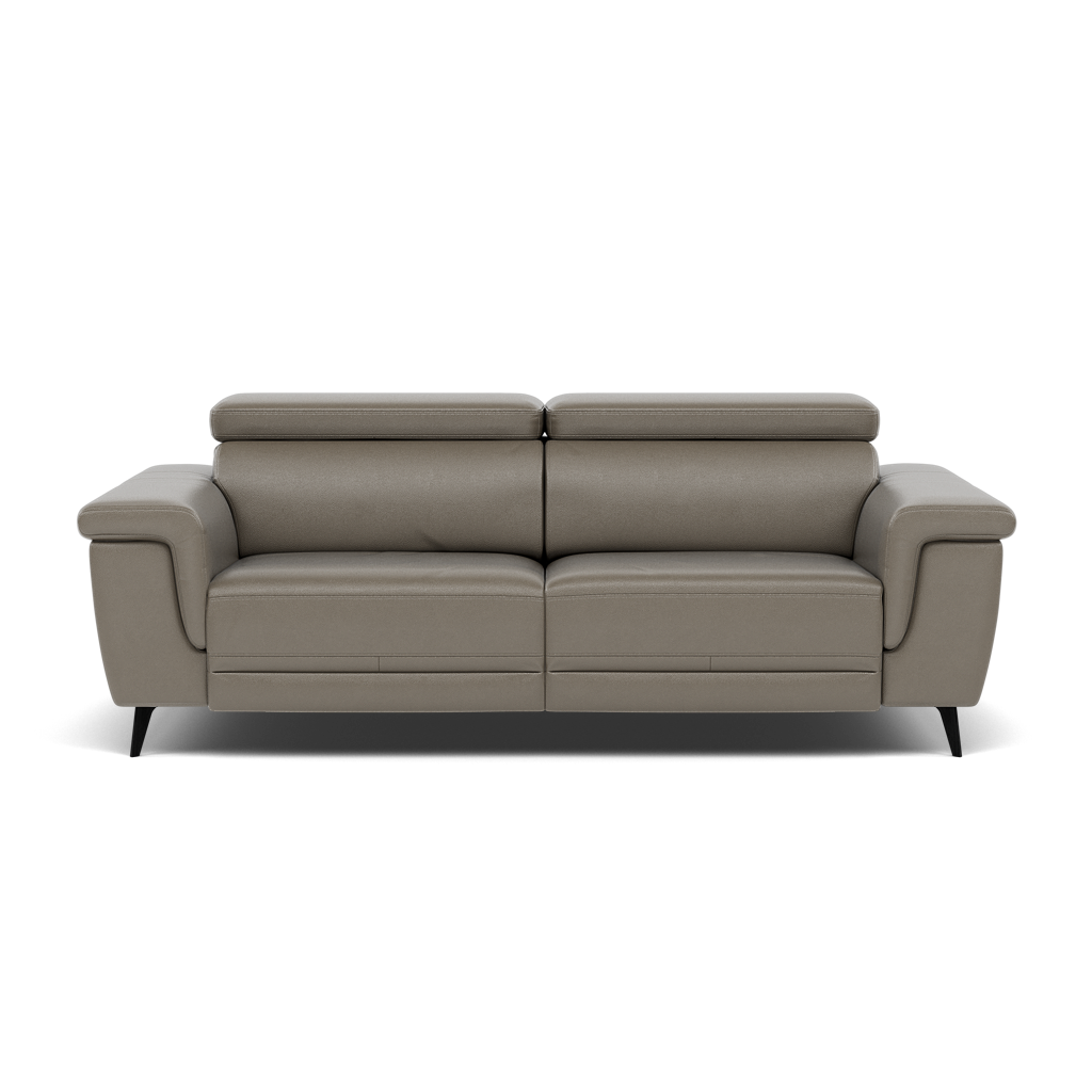Sparta 3 Seater Recliner Sofa - 3 Str W/ 2 Power Recliner W/ 2 Ratchet Headrest Cat NL/O/S - Power with Manual Headrest 3 Seater Sofas Sterling Home 4 NL5102 New York Cement