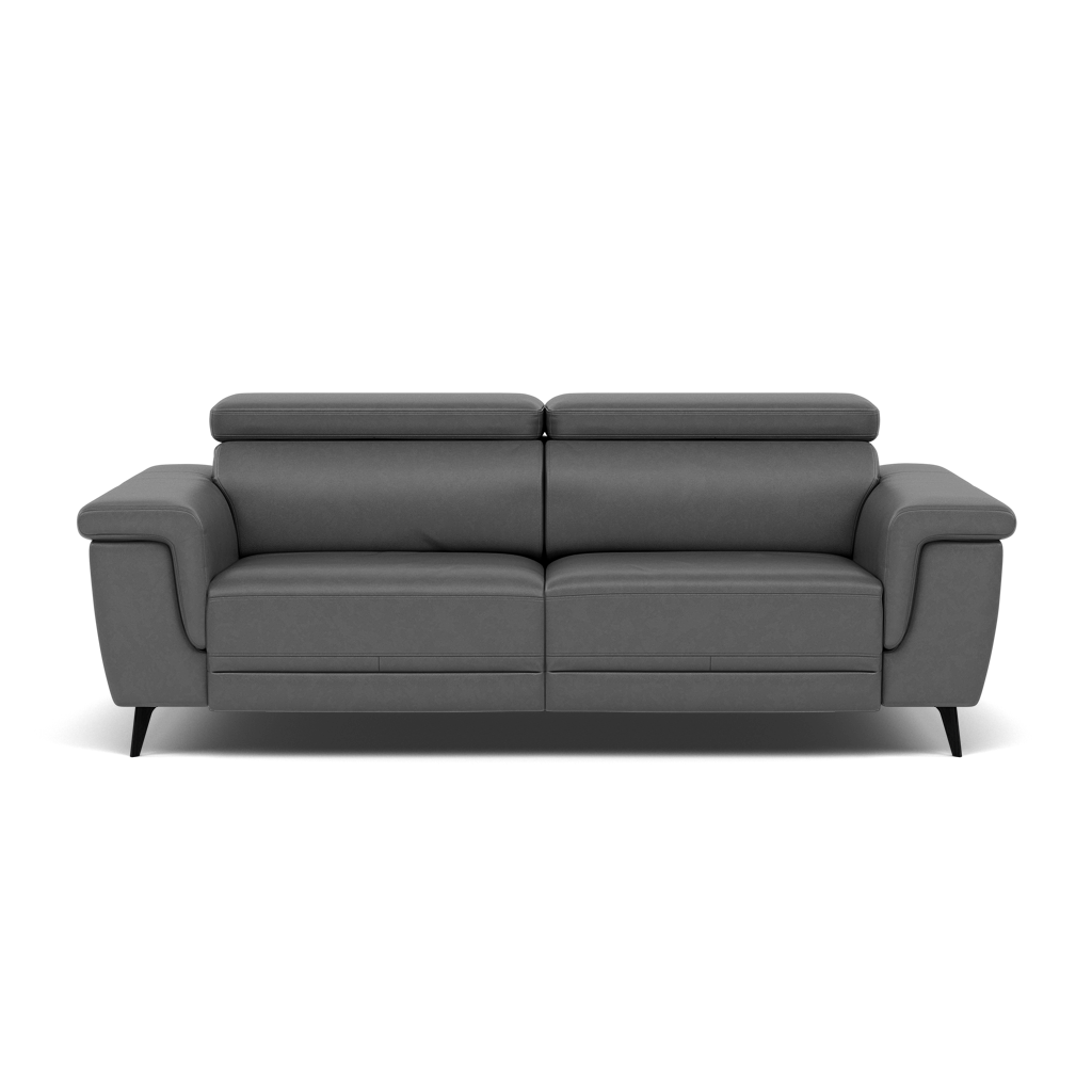 Sparta 3 Seater Recliner Sofa - 3 Str W/ 2 Power Recliner W/ 2 Ratchet Headrest Cat NL/O/S - Power with Manual Headrest 3 Seater Sofas Sterling Home 10 O7300 Orlando Dark Grey