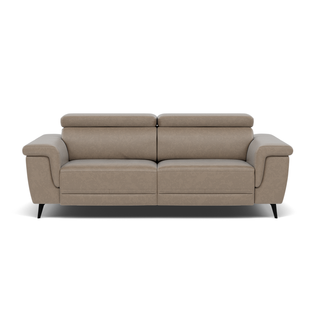 Sparta 3 Seater Recliner Sofa - 3 Str W/ 2 Power Recliner W/ 2 Ratchet Headrest Cat NL/O/S - Power with Manual Headrest 3 Seater Sofas Sterling Home 9 O7023 Oslo Elephant Grey