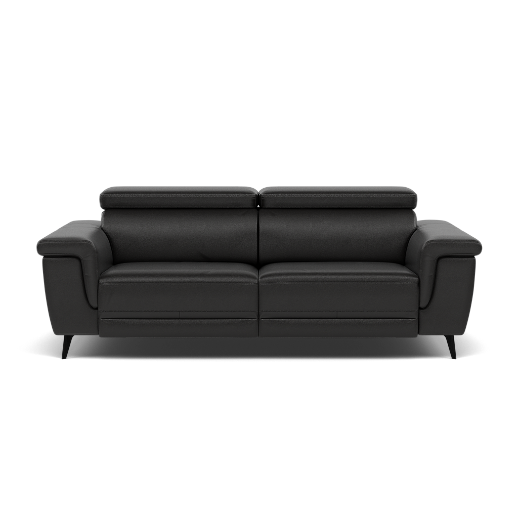 Sparta 3 Seater Recliner Sofa - 3 Str W/ 2 Power Recliner W/ 2 Ratchet Headrest Cat NL/O/S - Power with Manual Headrest 3 Seater Sofas Sterling Home 6 NL5109 New York Midnight