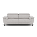 Sparta 3 Seater Recliner Sofa - 3 Str W/ 2 Power Recliner W/ 2 Ratchet Headrest Fabric - Power with Manual Headrest 3 Seater Sofas Sterling Home 4 KB-1280-UK Darwin Silver