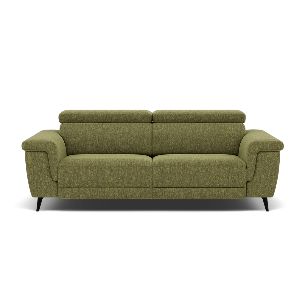 Sparta 3 Seater Recliner Sofa - 3 Str W/ 2 Power Recliner W/ 2 Ratchet Headrest Fabric - Power with Manual Headrest 3 Seater Sofas Sterling Home 1