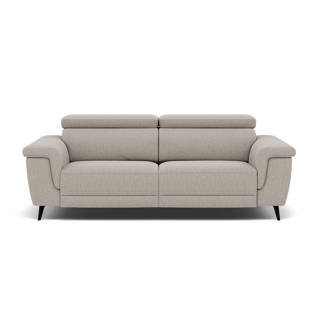 Sparta 3 Seater Recliner Sofa - 3 Str W/ 2 Power Recliner W/ 2 Ratchet Headrest Fabric - Power with Manual Headrest 3 Seater Sofas Sterling Home 11 KB-1292-UK Amigo Dove