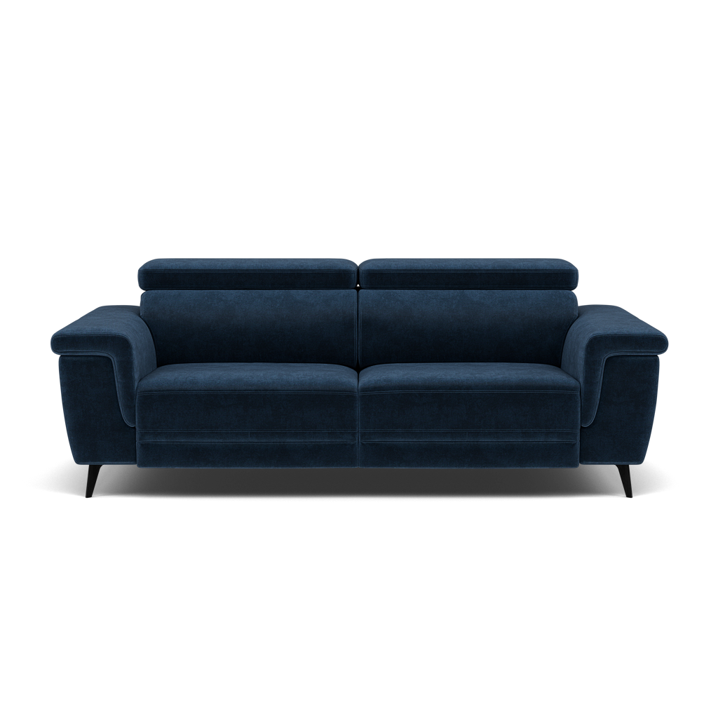 Sparta 3 Seater Recliner Sofa - 3 Str W/ 2 Power Recliner W/ 2 Ratchet Headrest Fabric - Power with Manual Headrest 3 Seater Sofas Sterling Home 14