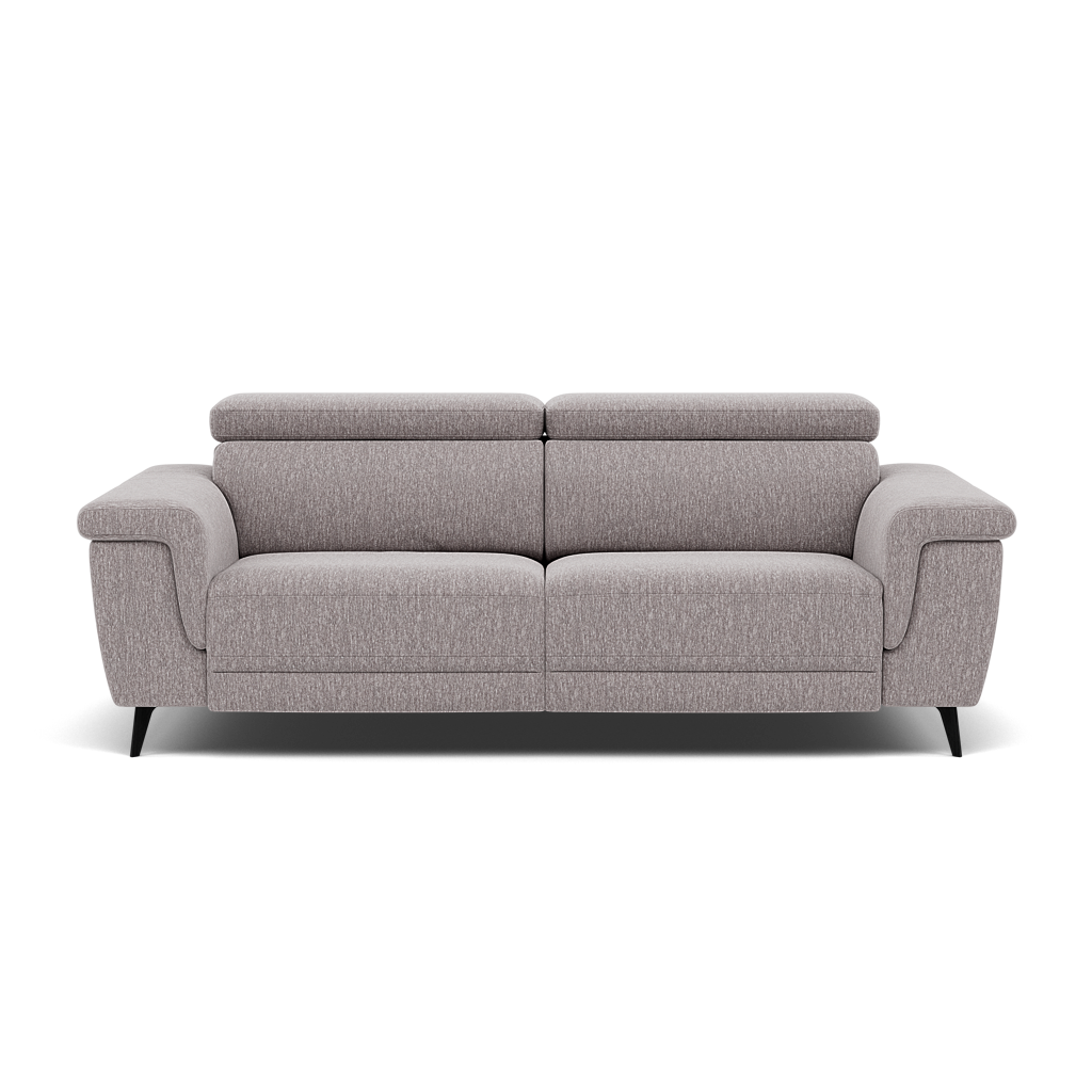 Sparta 3 Seater Recliner Sofa - 3 Str W/ 2 Power Recliner W/ 2 Ratchet Headrest Fabric - Power with Manual Headrest 3 Seater Sofas Sterling Home 10 KB-1291-UK Amigo Granite