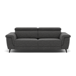 Sparta 3 Seater Recliner Sofa - 3 Str W/ 2 Power Recliner W/ 2 Ratchet Headrest Fabric - Power with Manual Headrest 3 Seater Sofas Sterling Home 3 KB-1281-UK Darwin Charcoal