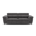 Sparta 3 Seater Recliner Sofa - 3 Str W/ 2 Power Recliner W/ 2 Ratchet Headrest Fabric - Power with Manual Headrest 3 Seater Sofas Sterling Home 20
