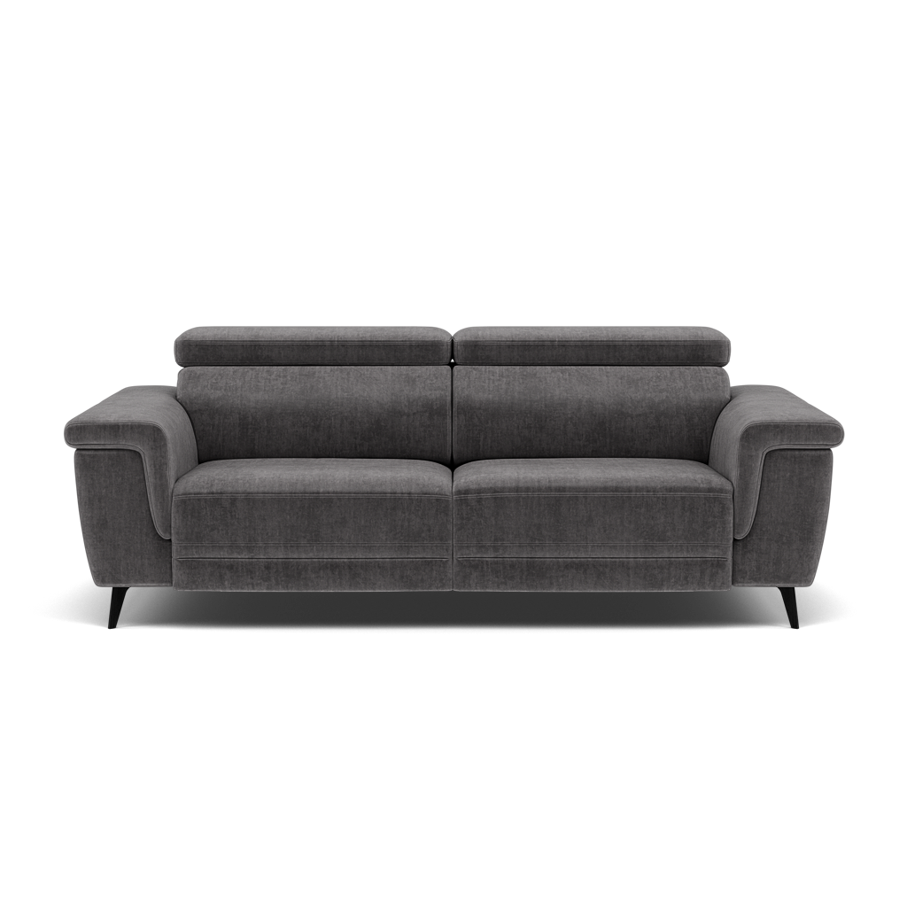 Sparta 3 Seater Recliner Sofa - 3 Str W/ 2 Power Recliner W/ 2 Ratchet Headrest Fabric - Power with Manual Headrest 3 Seater Sofas Sterling Home 20