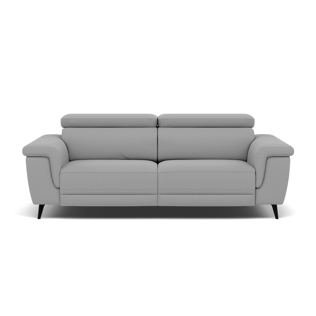 Sparta 3 Seater Recliner Sofa - 3 Str W/ 2 Power Recliner W/ 2 Ratchet Headrest Fabric - Power with Manual Headrest 3 Seater Sofas Sterling Home 21