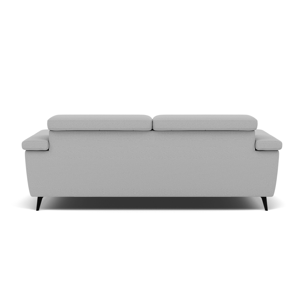 Sparta 3 Seater Recliner Sofa - 3 Str W/ 2 Power Recliner W/ 2 Ratchet Headrest Fabric - Power with Manual Headrest — CU9102-5-UK Oxford Silver, gallery image 2