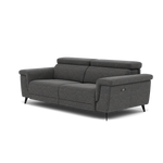 Sparta 3 Seater Recliner Sofa - 3 Str W/ 2 Power Recliner W/ 2 Ratchet Headrest Fabric - Power with Manual Headrest — KB-1281-UK Darwin Charcoal, gallery image 3