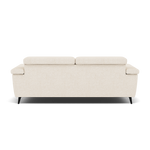 Sparta 3 Seater Recliner Sofa - 3 Str W/ 2 Power Recliner W/ 2 Ratchet Headrest Fabric - Power with Manual Headrest — KB-1285-UK Darwin Ivory, gallery image 2