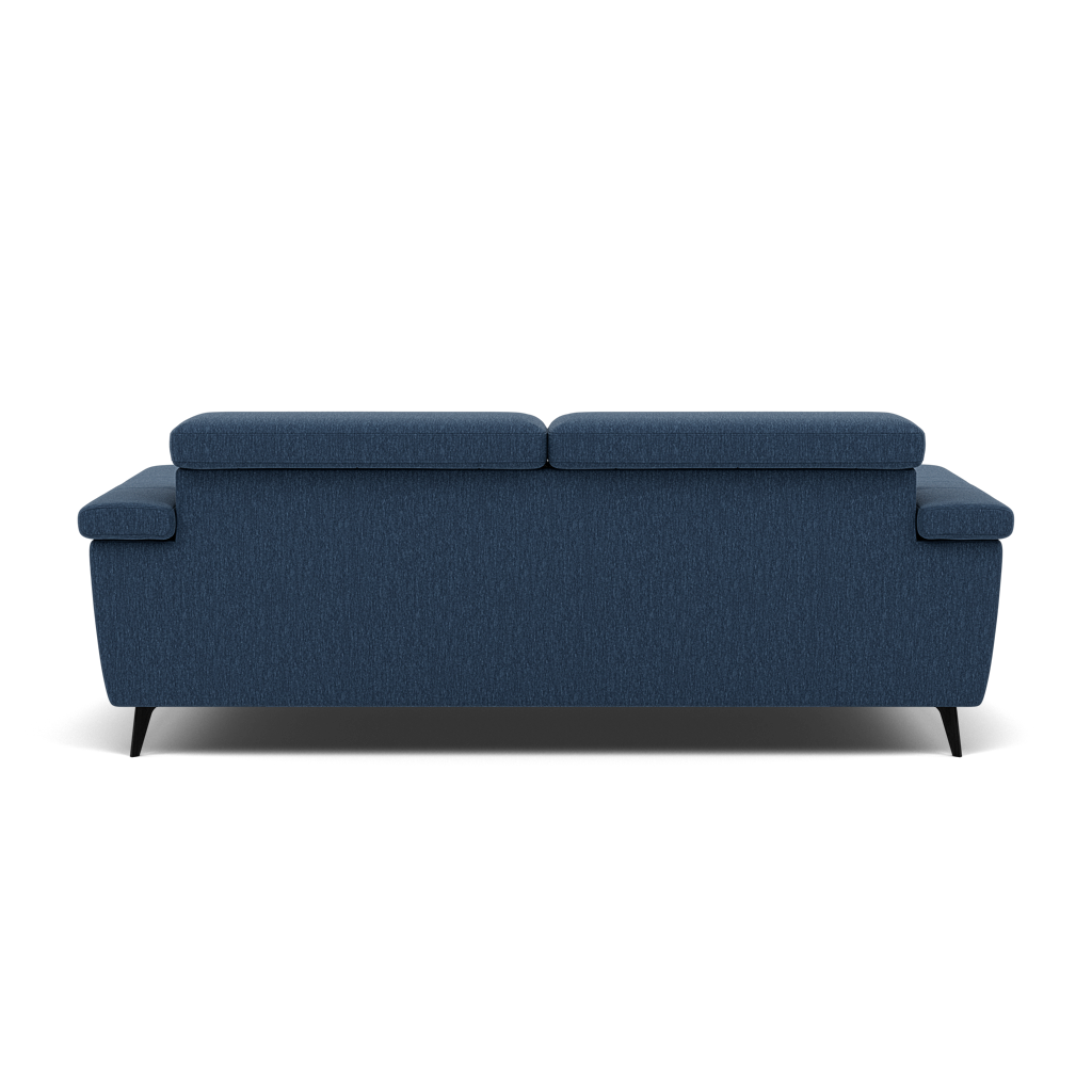 Sparta 3 Seater Recliner Sofa - 3 Str W/ 2 Power Recliner W/ 2 Ratchet Headrest Fabric - Power with Manual Headrest — KB-1290-UK Amigo Navy, gallery image 2