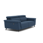 Sparta 3 Seater Recliner Sofa - 3 Str W/ 2 Power Recliner W/ 2 Ratchet Headrest Fabric - Power with Manual Headrest — KB-1290-UK Amigo Navy, gallery image 1