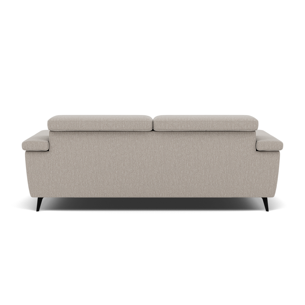 Sparta 3 Seater Recliner Sofa - 3 Str W/ 2 Power Recliner W/ 2 Ratchet Headrest Fabric - Power with Manual Headrest — KB-1292-UK Amigo Dove, gallery image 2