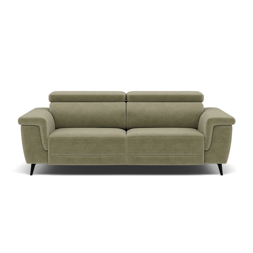 Sparta 3 Seater Recliner Sofa - 3 Str W/ 2 Power Recliner W/ 2 Ratchet Headrest Fabric - Power with Manual Headrest 3 Seater Sofas Sterling Home 12