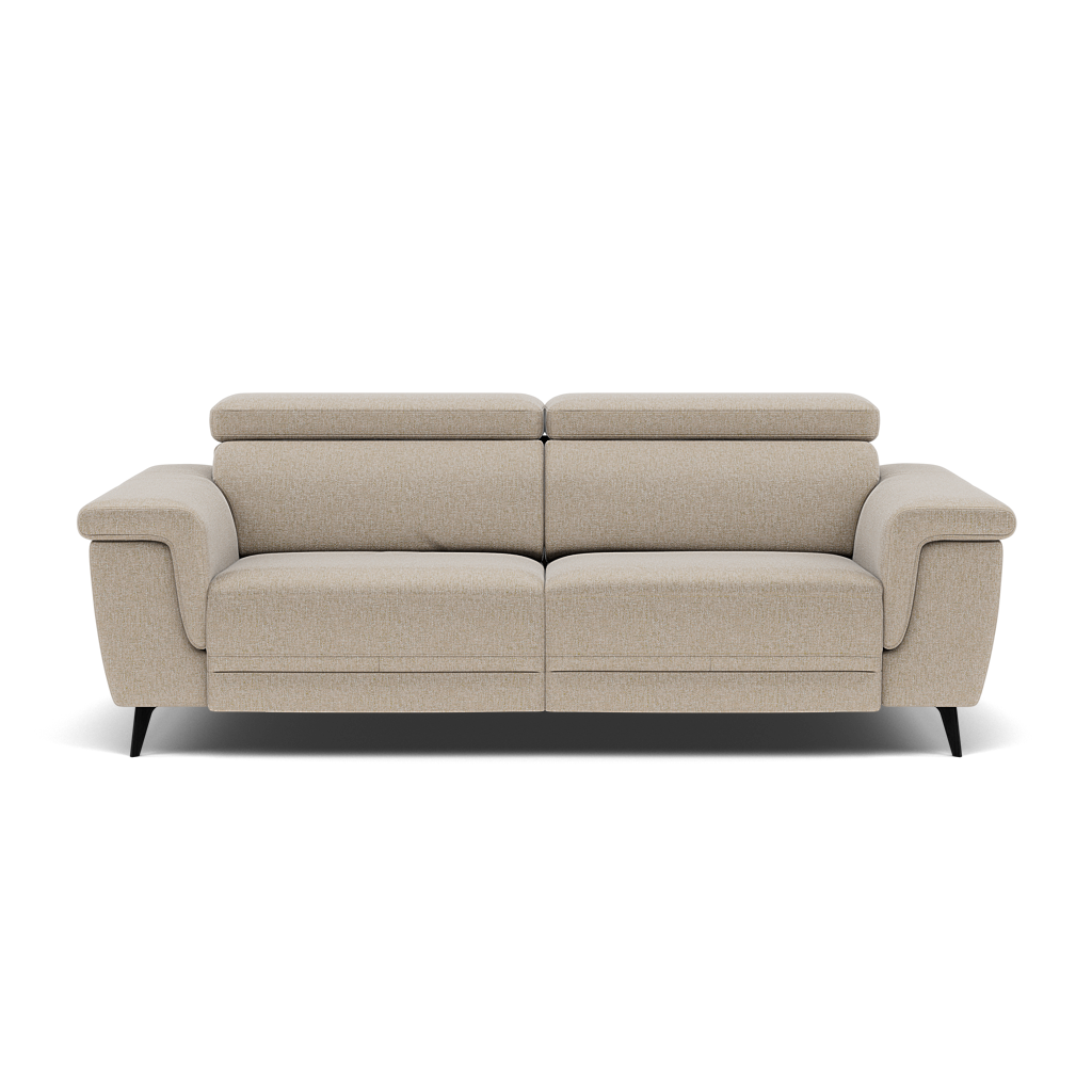 Sparta 3 Seater Recliner Sofa - 3 Str W/ 2 Power Recliner W/ 2 Ratchet Headrest Fabric - Power with Manual Headrest 3 Seater Sofas Sterling Home 16