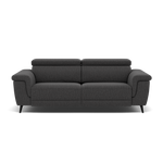 Sparta 3 Seater Recliner Sofa - 3 Str W/ 2 Power Recliner W/ 2 Ratchet Headrest Fabric - Power with Manual Headrest 3 Seater Sofas Sterling Home 8 KB-1295-UK Amigo Coal