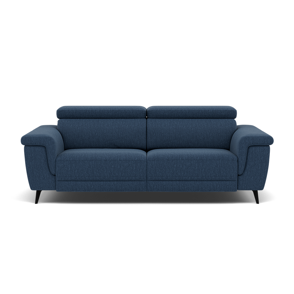 Sparta 3 Seater Recliner Sofa - 3 Str W/ 2 Power Recliner W/ 2 Ratchet Headrest Fabric - Power with Manual Headrest 3 Seater Sofas Sterling Home 9 KB-1290-UK Amigo Navy