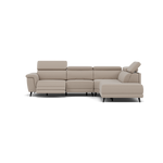Sparta Corner Recliner Sofa - Combination 1 - Left Hand Facing Sofa Corner Group (One Motor) Fabric - Left Hand Facing - Power with Manual Headrest Corner Sofas Sterling Home 5 CU9101-5-UK Oxford Beige