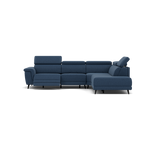 Sparta Corner Recliner Sofa - Combination 1 - Left Hand Facing Sofa Corner Group (One Motor) Fabric - Left Hand Facing - Power with Manual Headrest Corner Sofas Sterling Home 8 KB-1290-UK Amigo Navy