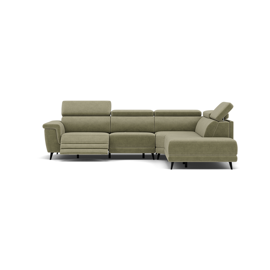 Sparta Corner Recliner Sofa - Combination 1 - Left Hand Facing Sofa Corner Group (One Motor) Fabric - Left Hand Facing - Power with Manual Headrest Corner Sofas Sterling Home 12