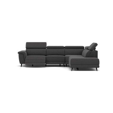 Sparta Corner Recliner Sofa - Combination 1 - Left Hand Facing Sofa Corner Group (One Motor) Fabric - Left Hand Facing - Power with Manual Headrest Corner Sofas Sterling Home 7 KB-1295-UK Amigo Coal