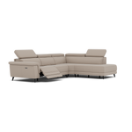 Sparta Corner Recliner Sofa - Combination 1 - Left Hand Facing Sofa Corner Group (One Motor) Fabric - Left Hand Facing - Power with Manual Headrest — CU9101-5-UK Oxford Beige, gallery image 1