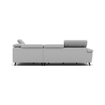 Sparta Corner Recliner Sofa - Combination 1 - Left Hand Facing Sofa Corner Group (One Motor) Fabric - Left Hand Facing - Power with Manual Headrest — CU9102-5-UK Oxford Silver, gallery image 2