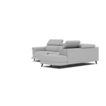 Sparta Corner Recliner Sofa - Combination 1 - Left Hand Facing Sofa Corner Group (One Motor) Fabric - Left Hand Facing - Power with Manual Headrest — CU9102-5-UK Oxford Silver, gallery image 3