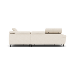 Sparta Corner Recliner Sofa - Combination 1 - Left Hand Facing Sofa Corner Group (One Motor) Fabric - Left Hand Facing - Power with Manual Headrest — KB-1285-UK Darwin Ivory, gallery image 2