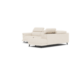 Sparta Corner Recliner Sofa - Combination 1 - Left Hand Facing Sofa Corner Group (One Motor) Fabric - Left Hand Facing - Power with Manual Headrest — KB-1285-UK Darwin Ivory, gallery image 3