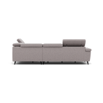 Sparta Corner Recliner Sofa - Combination 1 - Left Hand Facing Sofa Corner Group (One Motor) Fabric - Left Hand Facing - Power with Manual Headrest — KB-1291-UK Amigo Granite, gallery image 2
