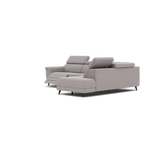 Sparta Corner Recliner Sofa - Combination 1 - Left Hand Facing Sofa Corner Group (One Motor) Fabric - Left Hand Facing - Power with Manual Headrest — KB-1291-UK Amigo Granite, gallery image 3