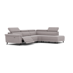 Sparta Corner Recliner Sofa - Combination 1 - Left Hand Facing Sofa Corner Group (One Motor) Fabric - Left Hand Facing - Power with Manual Headrest — KB-1291-UK Amigo Granite, gallery image 1