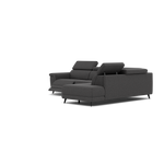 Sparta Corner Recliner Sofa - Combination 1 - Left Hand Facing Sofa Corner Group (One Motor) Fabric - Left Hand Facing - Power with Manual Headrest — KB-1295-UK Amigo Coal, gallery image 3