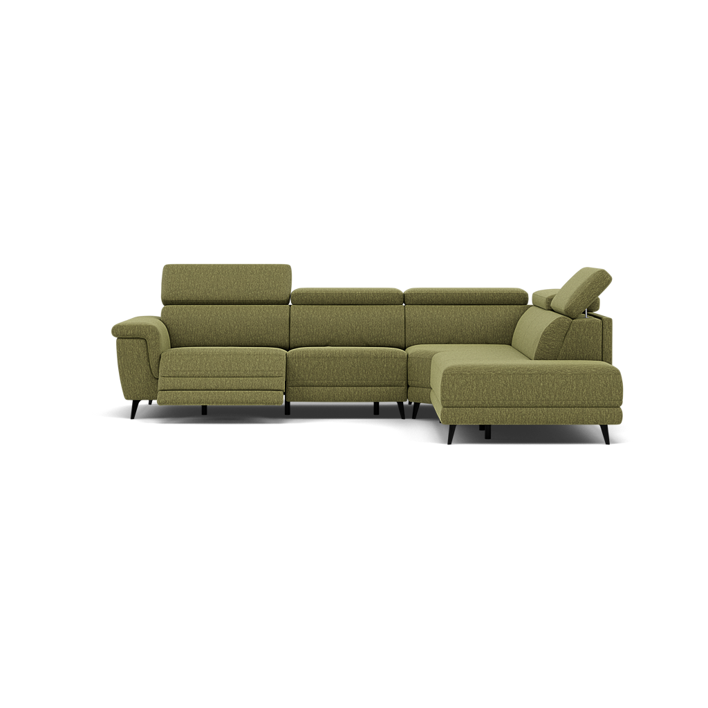 Sparta Corner Recliner Sofa - Combination 1 - Left Hand Facing Sofa Corner Group (One Motor) Fabric - Left Hand Facing - Power with Manual Headrest Corner Sofas Sterling Home 14
