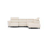 Sparta Corner Recliner Sofa - Combination 1 - Left Hand Facing Sofa Corner Group (One Motor) Fabric - Left Hand Facing - Power with Manual Headrest Corner Sofas Sterling Home 4 KB-1285-UK Darwin Ivory