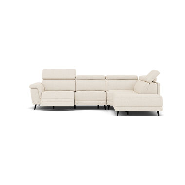Sparta Corner Recliner Sofa - Combination 1 - Left Hand Facing Sofa Corner Group (One Motor) Fabric - Left Hand Facing - Power with Manual Headrest Corner Sofas Sterling Home 4 KB-1285-UK Darwin Ivory
