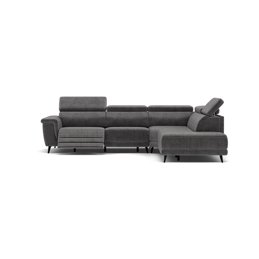 Sparta Corner Recliner Sofa - Combination 1 - Left Hand Facing Sofa Corner Group (One Motor) Fabric - Left Hand Facing - Power with Manual Headrest Corner Sofas Sterling Home 3