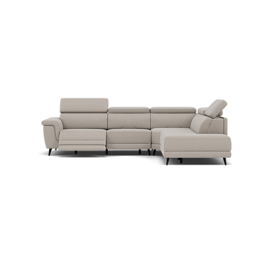 Sparta Corner Recliner Sofa - Combination 1 - Left Hand Facing Sofa Corner Group (One Motor) Fabric - Left Hand Facing - Power with Manual Headrest Corner Sofas Sterling Home 10 KB-1292-UK Amigo Dove