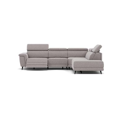 Sparta Corner Recliner Sofa - Combination 1 - Left Hand Facing Sofa Corner Group (One Motor) Fabric - Left Hand Facing - Power with Manual Headrest Corner Sofas Sterling Home 9 KB-1291-UK Amigo Granite