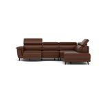 Sparta Corner Recliner Sofa - Combination 2 - Right Hand Facing Sofa Corner Group (One Motor) Cat M/S - Right Hand Facing - Power with Manual Headrest Corner Sofas Sterling Home 1 M1595 Monaco Coffee