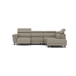 Sparta Corner Recliner Sofa - Combination 2 - Right Hand Facing Sofa Corner Group (One Motor) Cat M/S - Right Hand Facing - Power with Manual Headrest Corner Sofas Sterling Home 4 M5653 Melbourne Light Grey
