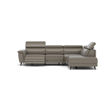 Sparta Corner Recliner Sofa - Combination 4 - Right Hand Facing Sofa Corner Group (Two Motors) Cat NL/O/S - Right Hand Facing - Power with Power Headrest & USB Corner Sofas Sterling Home 4 NL5102 New York Cement