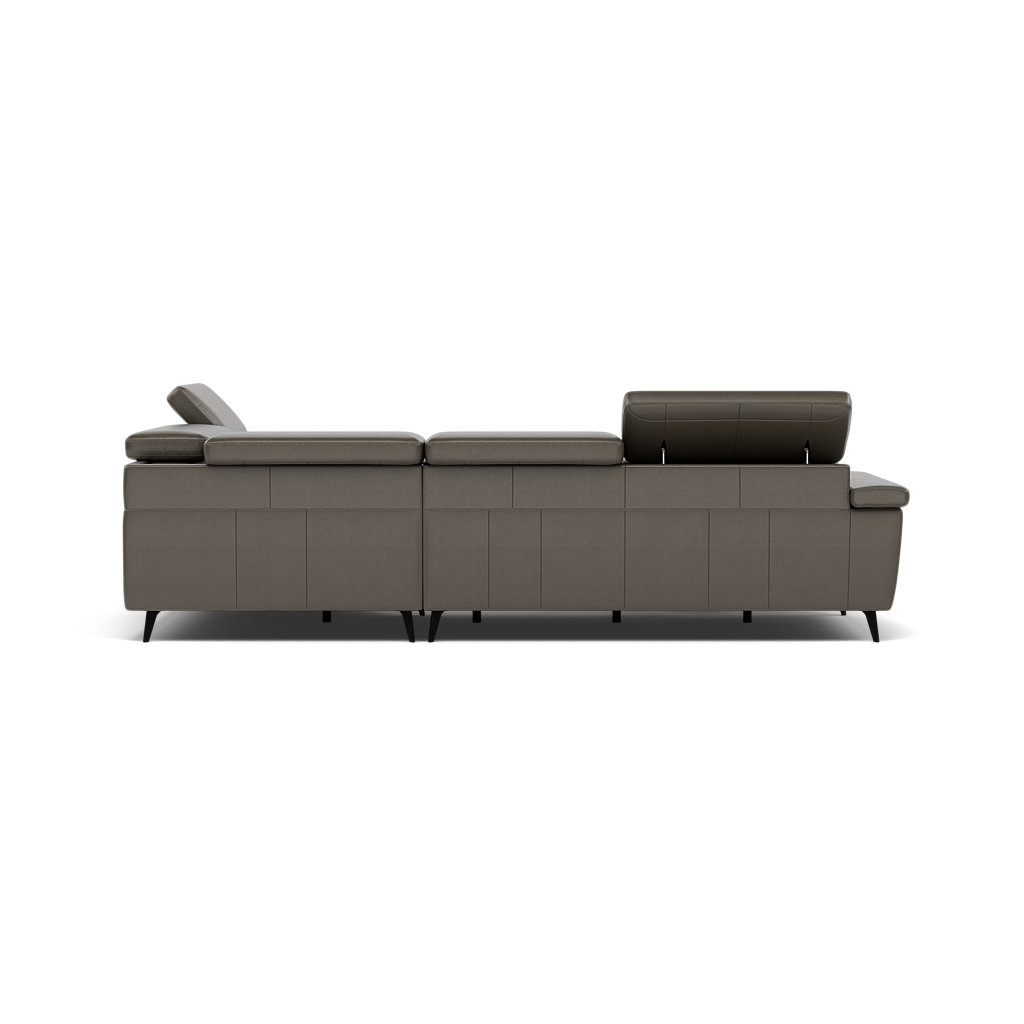Sparta Corner Recliner Sofa - Combination 4 - Right Hand Facing Sofa Corner Group (Two Motors) Cat NL/O/S - Right Hand Facing - Power with Power Headrest & USB — NL5101 New York Anthkacite Grey, gallery image 2