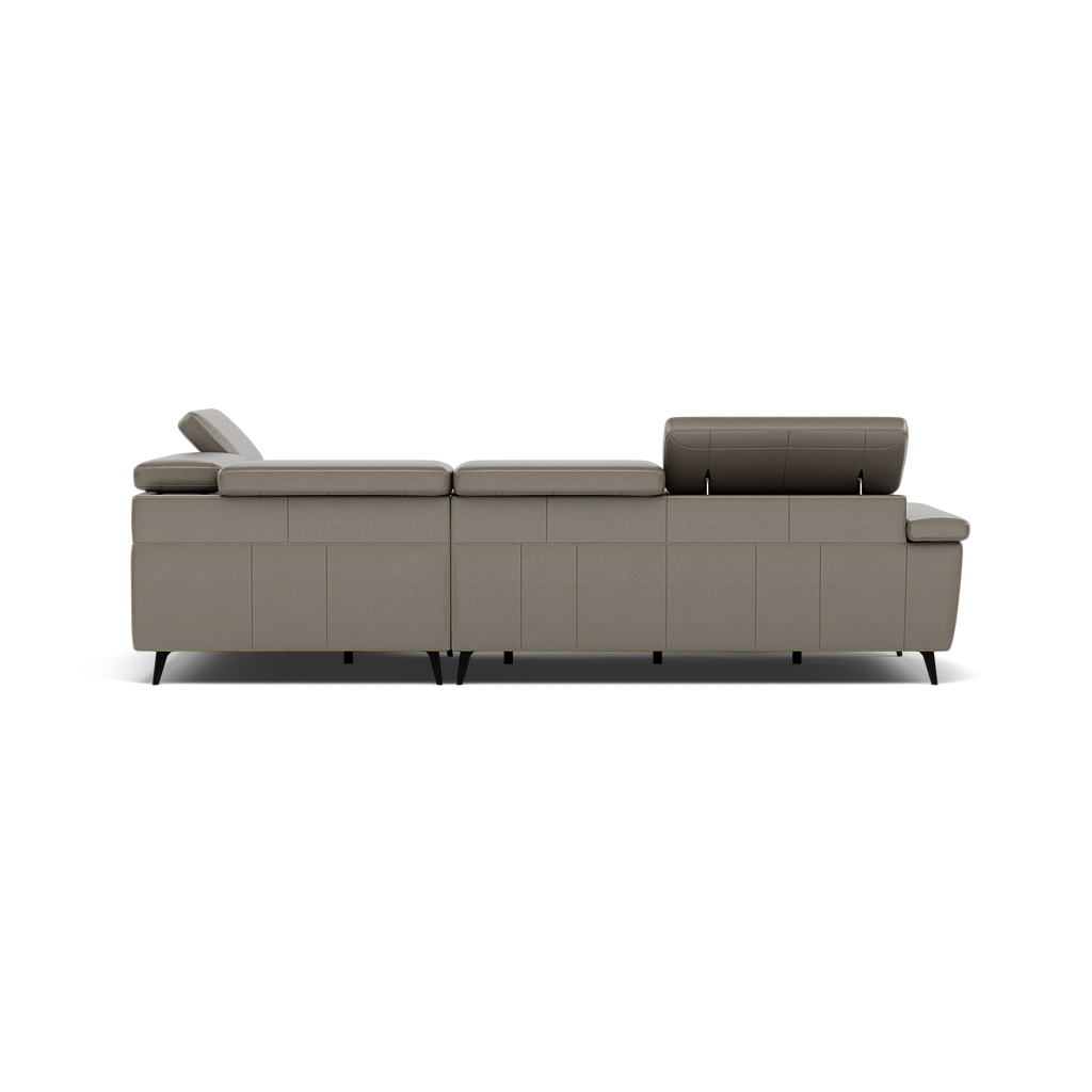 Sparta Corner Recliner Sofa - Combination 4 - Right Hand Facing Sofa Corner Group (Two Motors) Cat NL/O/S - Right Hand Facing - Power with Power Headrest & USB — NL5102 New York Cement, gallery image 2