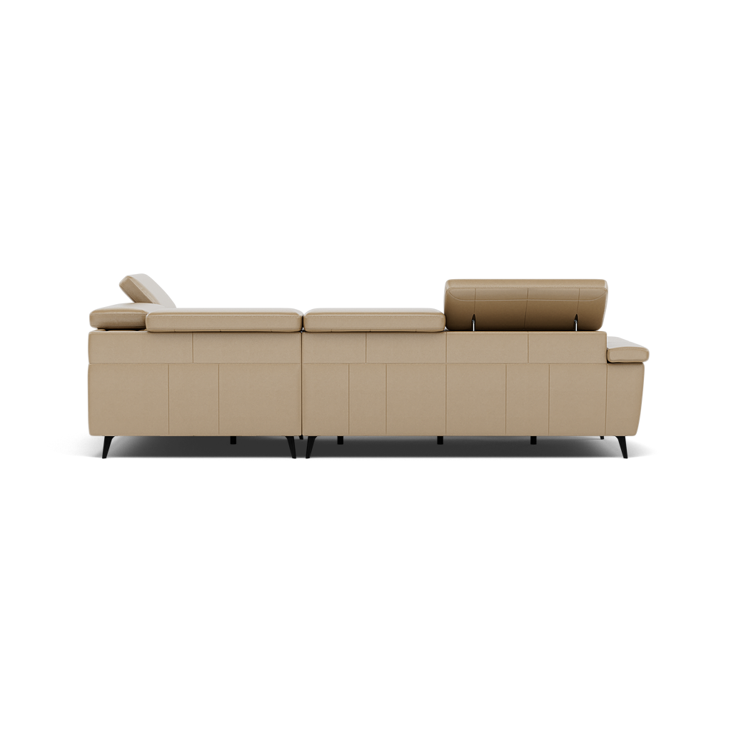 Sparta Corner Recliner Sofa - Combination 4 - Right Hand Facing Sofa Corner Group (Two Motors) Cat NL/O/S - Right Hand Facing - Power with Power Headrest & USB — NL5103 New York Sand, gallery image 2