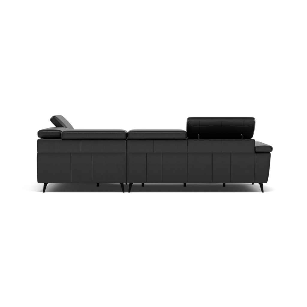 Sparta Corner Recliner Sofa - Combination 4 - Right Hand Facing Sofa Corner Group (Two Motors) Cat NL/O/S - Right Hand Facing - Power with Power Headrest & USB — NL5109 New York Midnight, gallery image 2