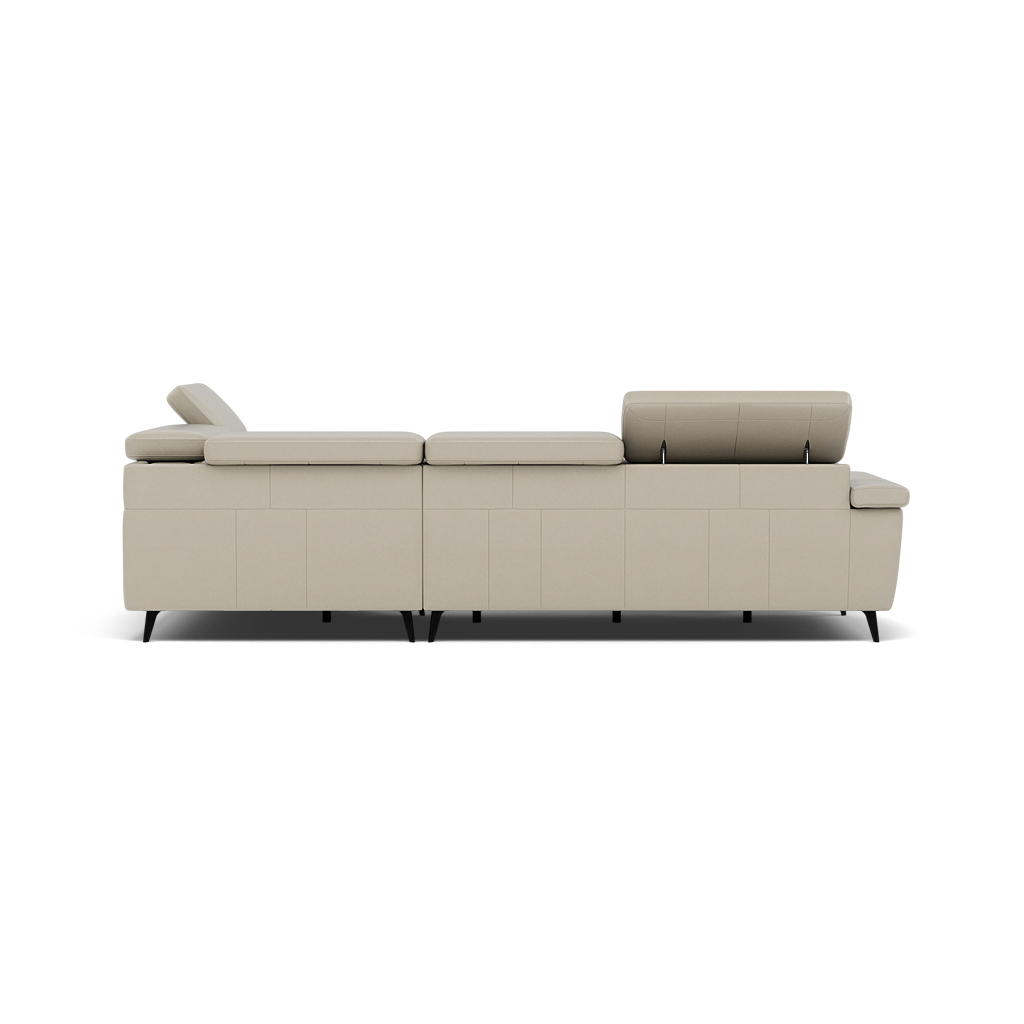 Sparta Corner Recliner Sofa - Combination 4 - Right Hand Facing Sofa Corner Group (Two Motors) Cat NL/O/S - Right Hand Facing - Power with Power Headrest & USB — NL5115 New York Light Grey, gallery image 2